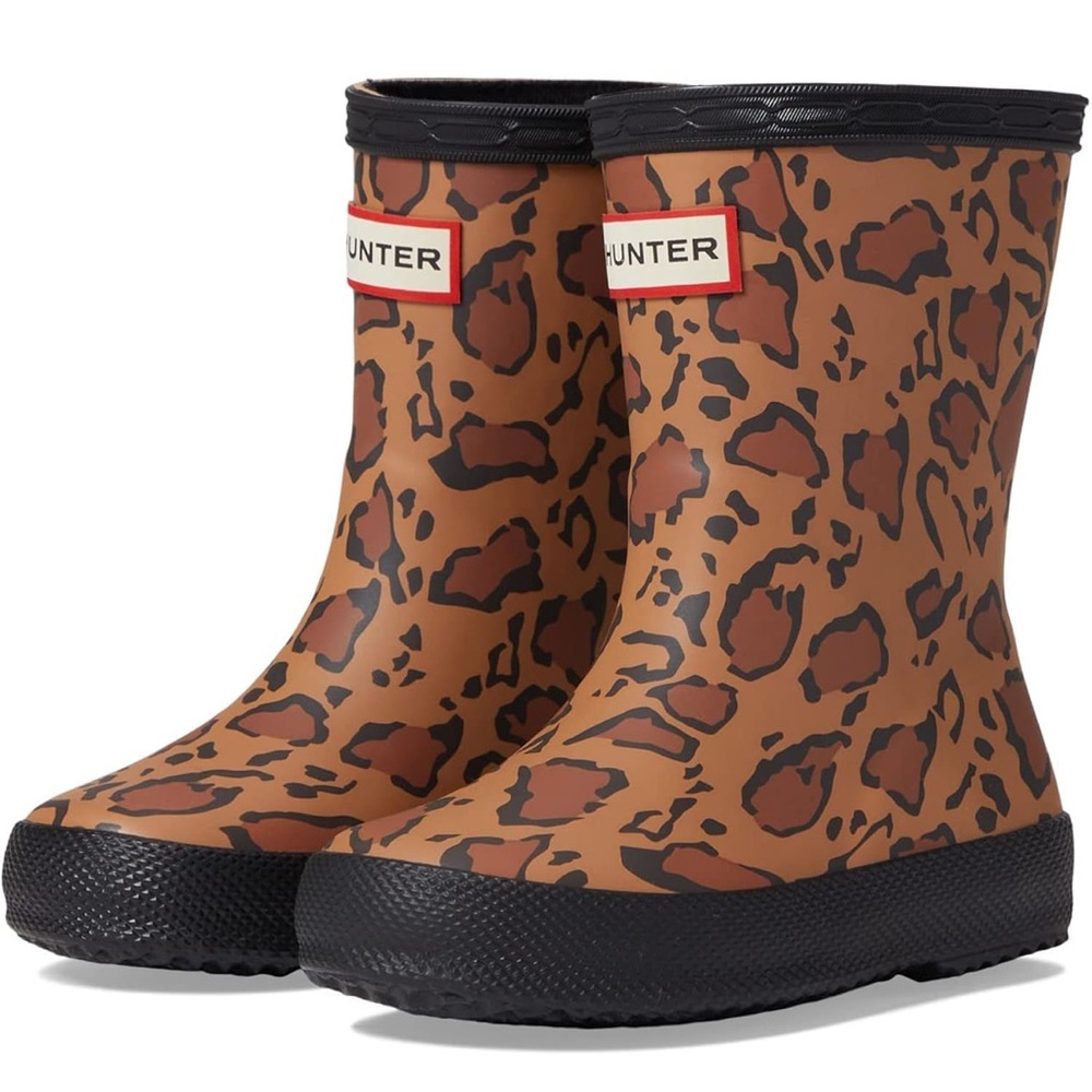 Toddler Hunter Leopard Print Rain Boots - Size 9